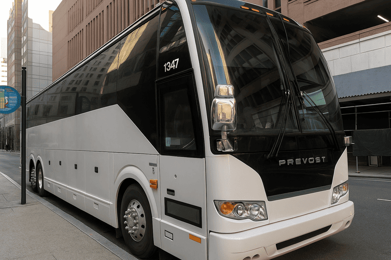 a Allen Coach Bus Service coach bus
