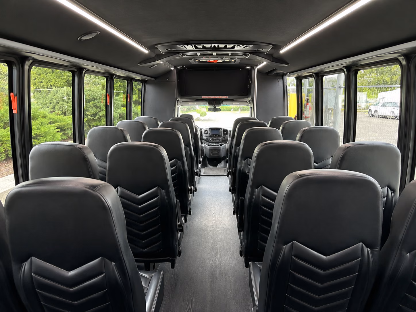 allen 15 passenger minibus inside