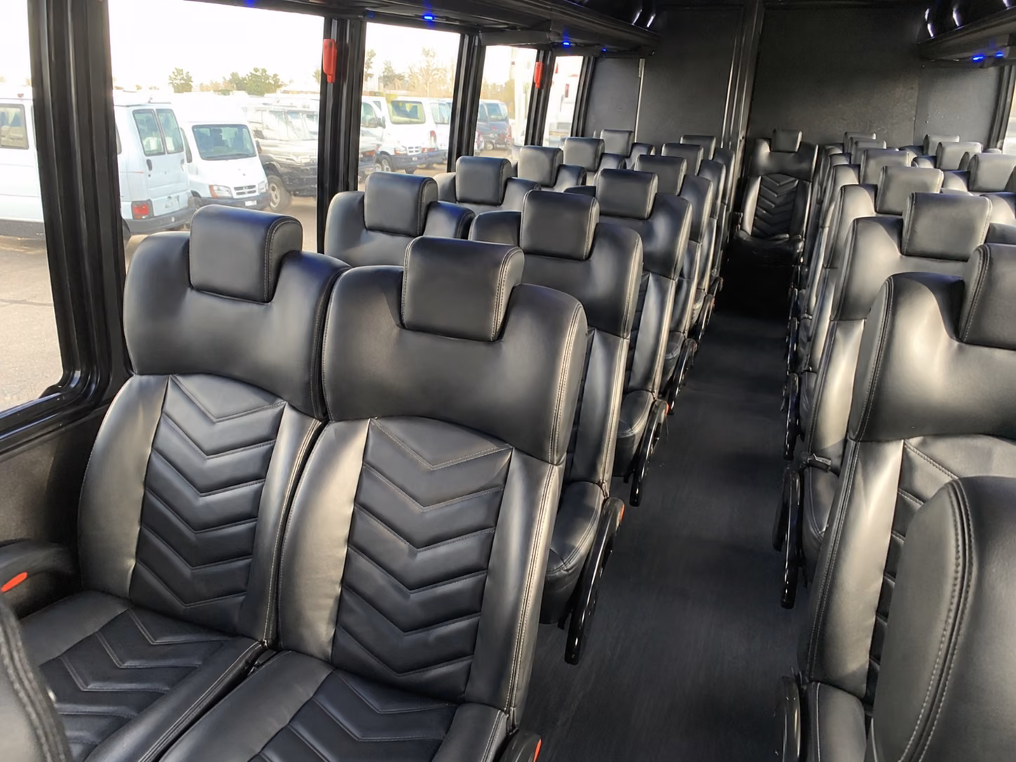 allen 15 passenger minibus interior