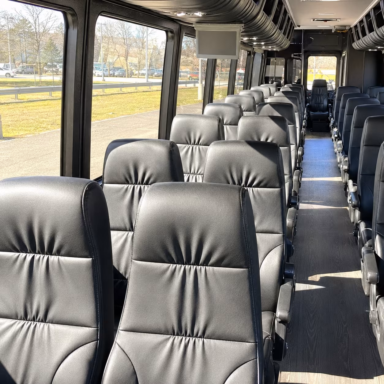 allen 25 passenger minibus inside
