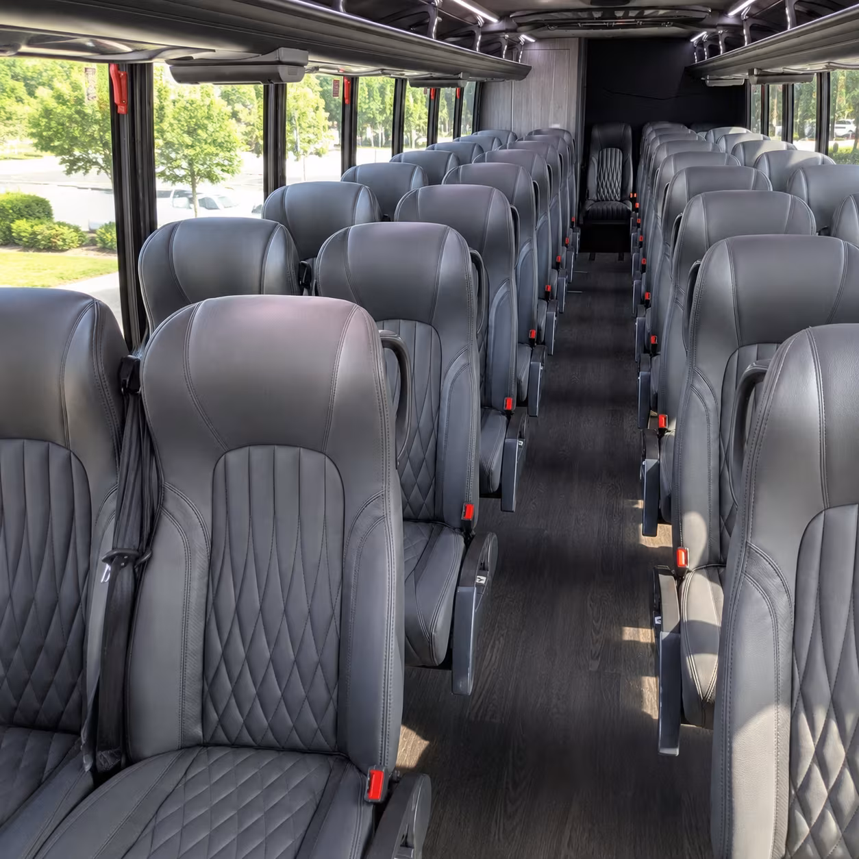 allen 28 passenger minibus inside
