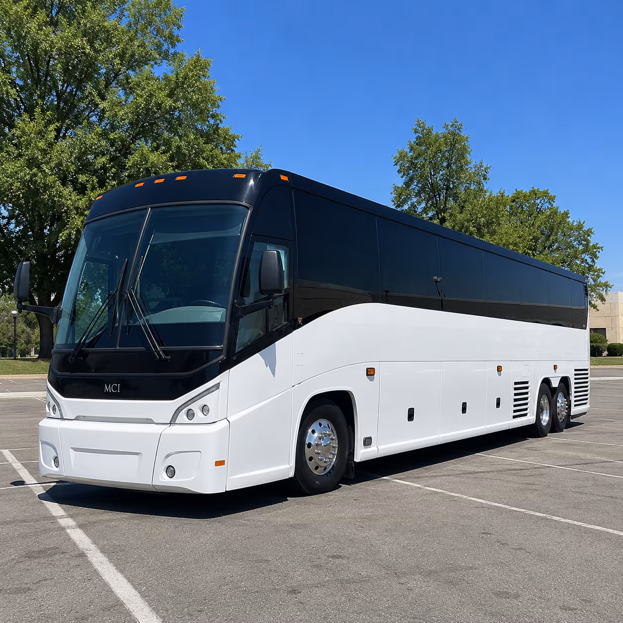 allen 56 passenger charter bus
