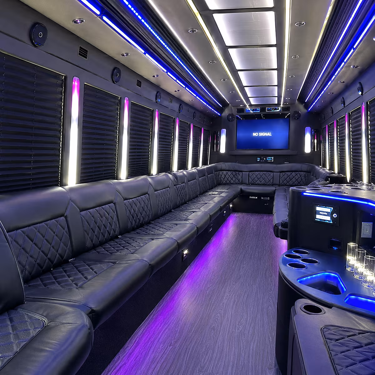 allen party bus inside