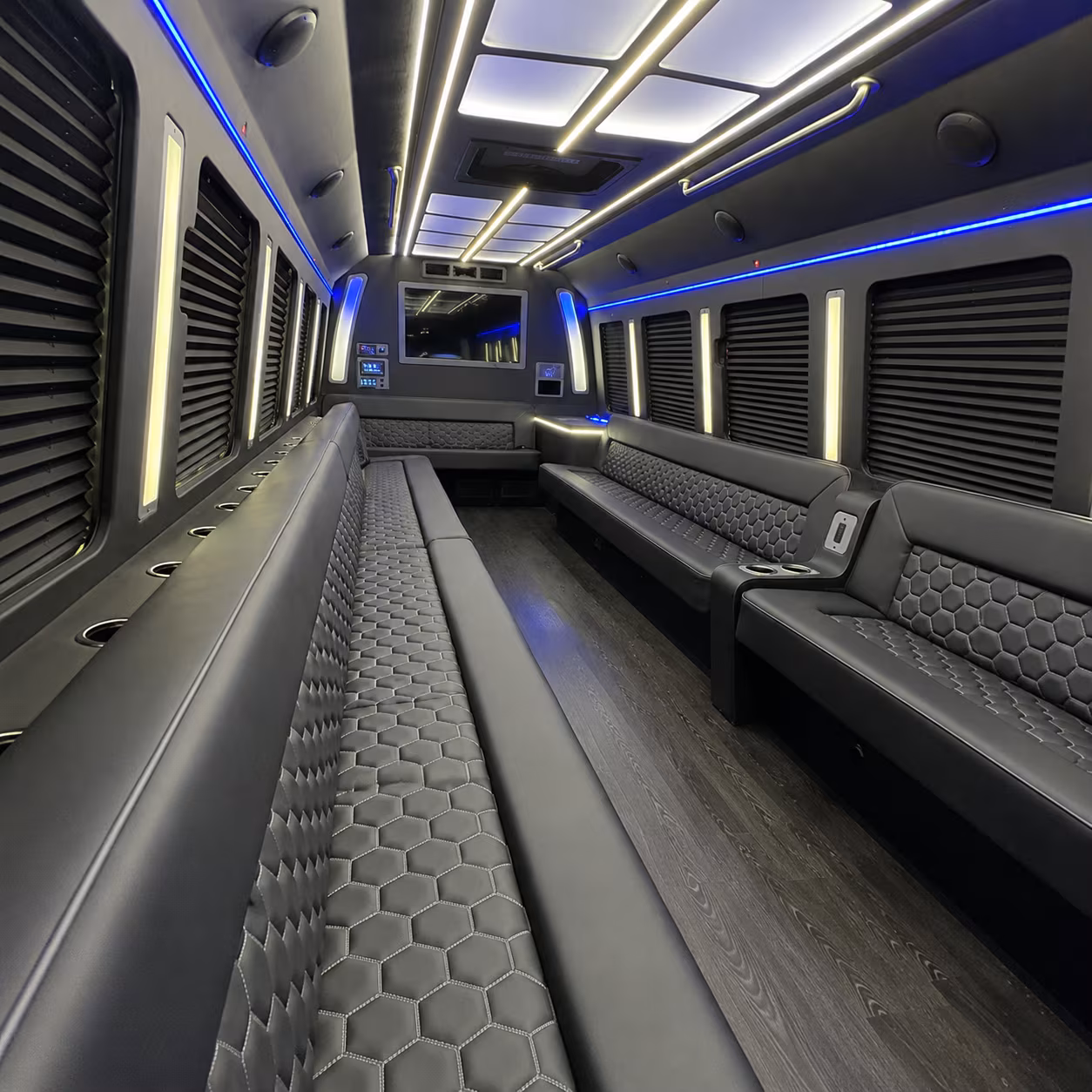 allen party bus interior