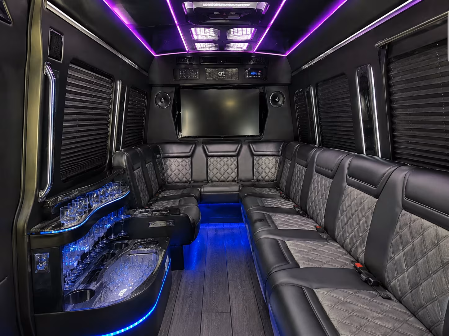 allen sprinter limousine inside
