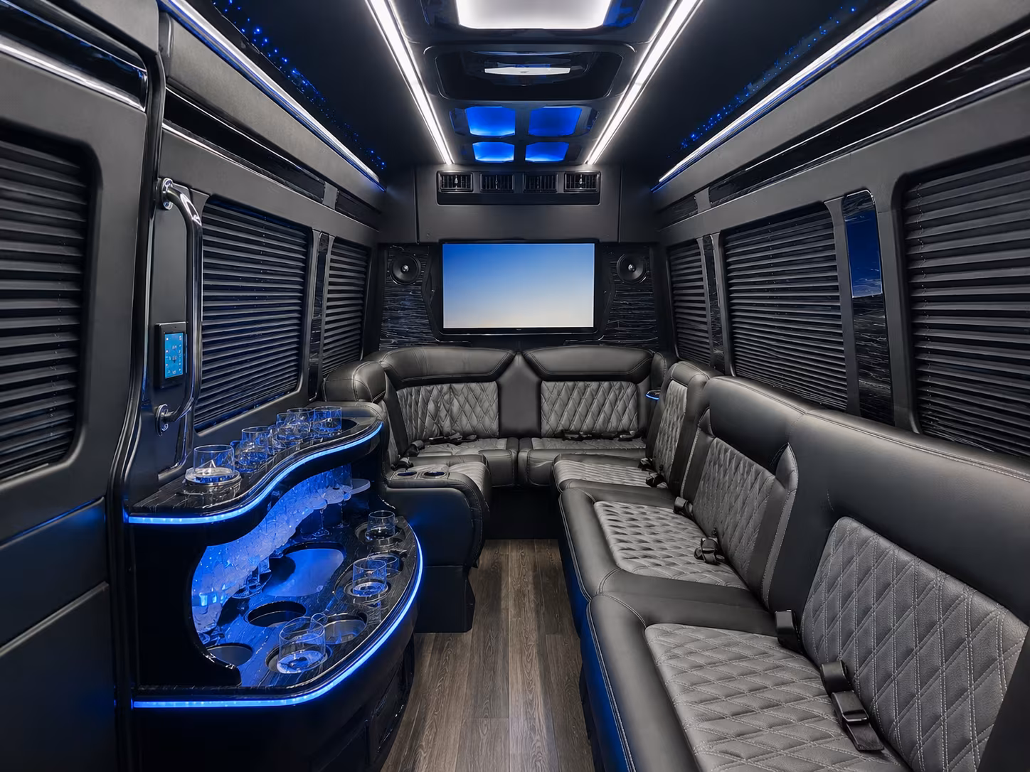 allen sprinter limousine interior