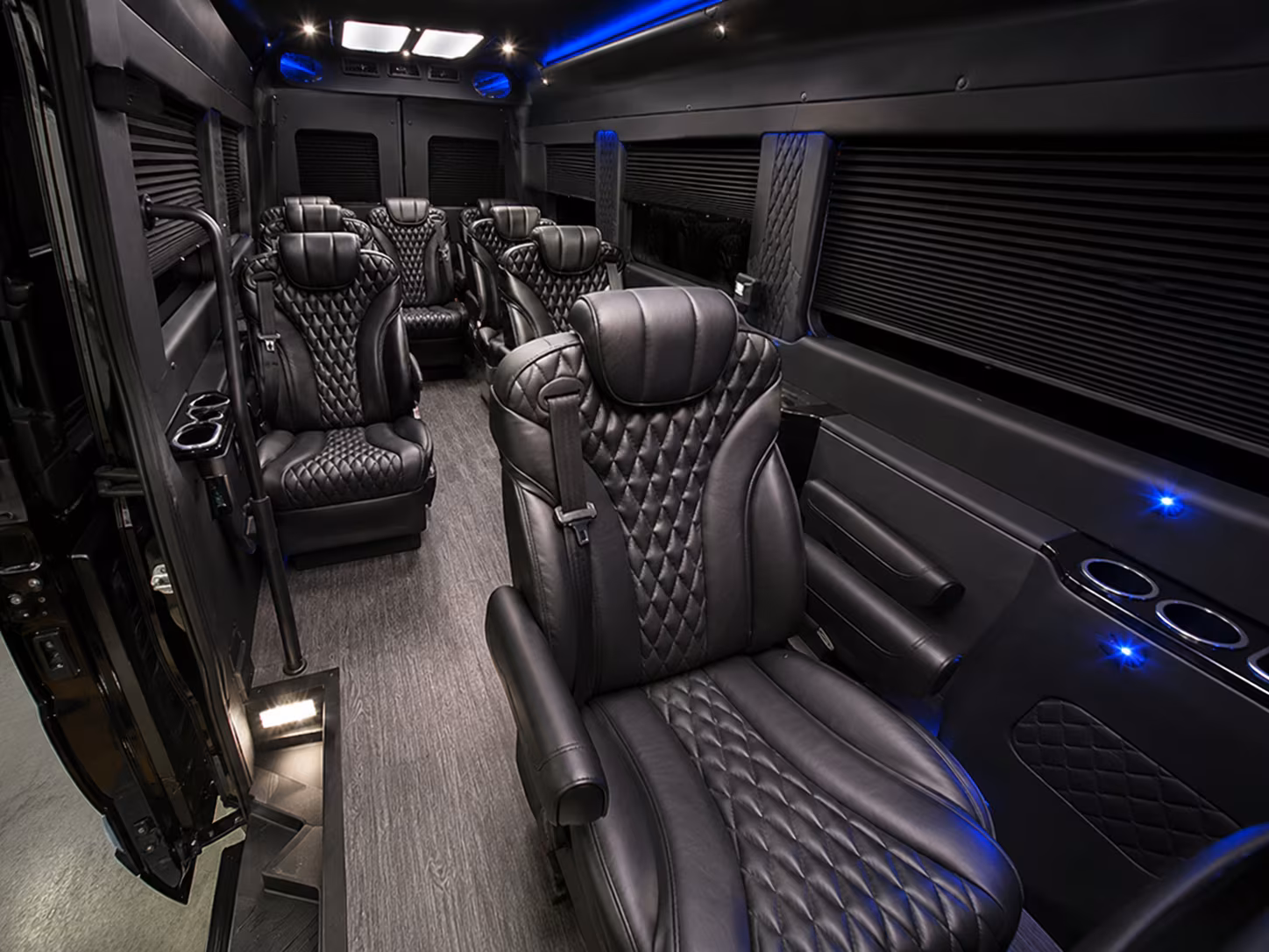 allen sprinter van with driver inside