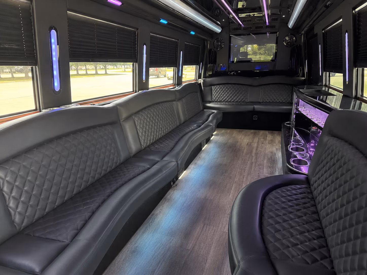 allen wedding party bus rental
