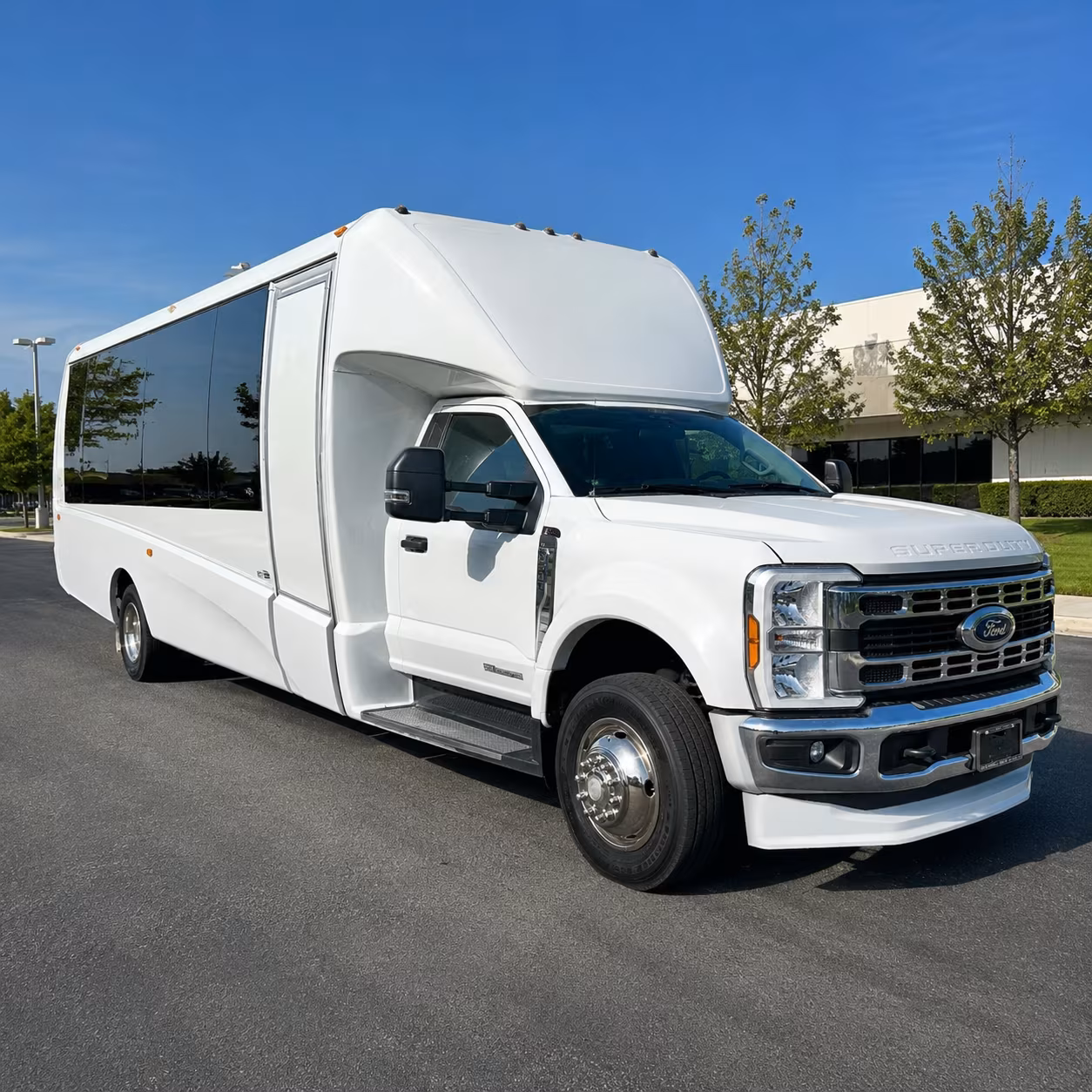 employee shuttle buses for allen texas companies and corporate campuses
