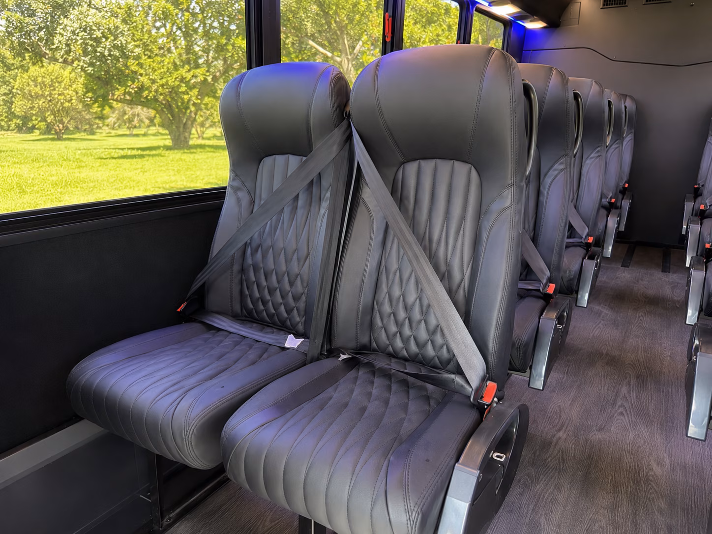 guest shuttle buses between allen hotels and wedding venues